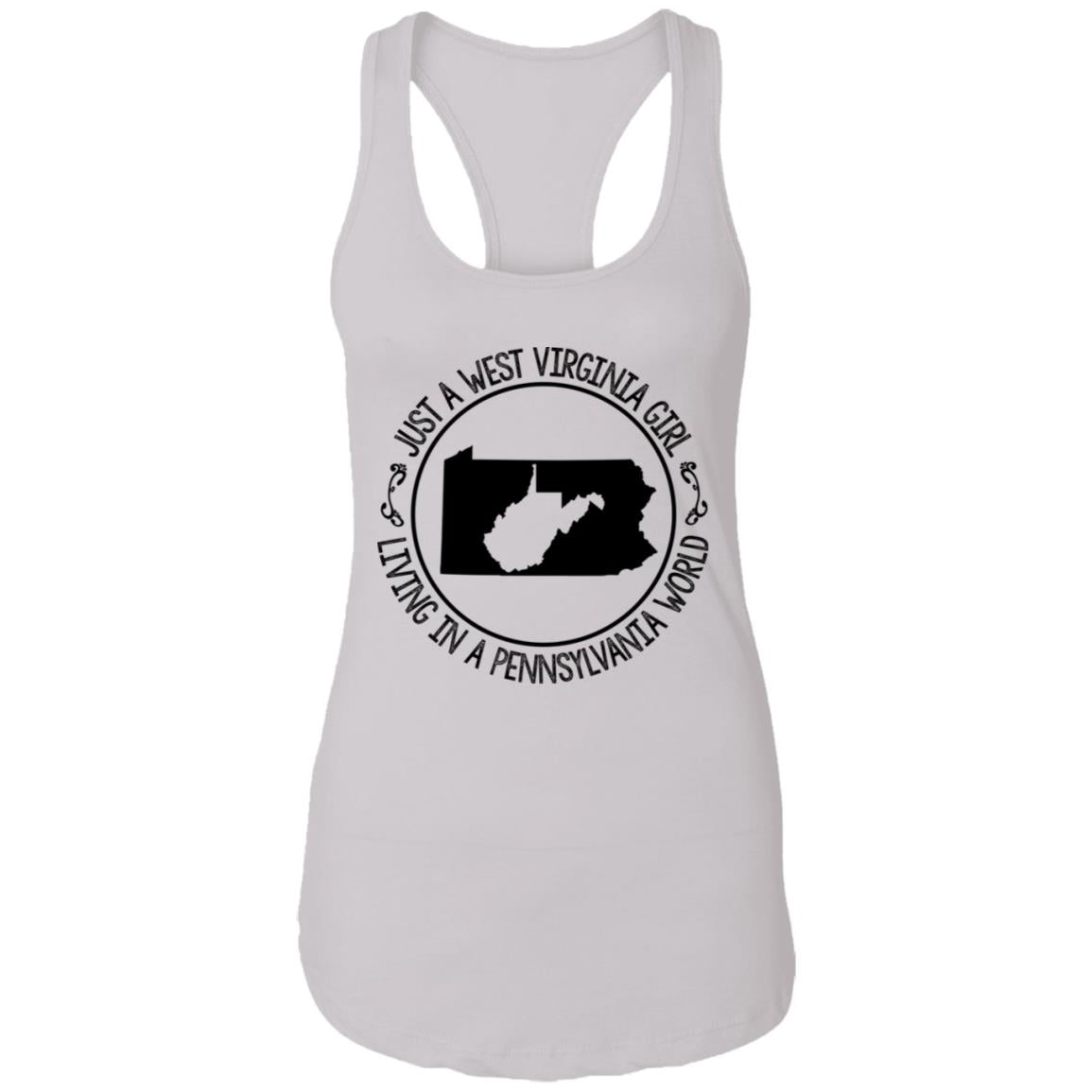 Just A West Virginia Girl Living In A Pennsylvania World Hoodie - Hoodie Teezalo