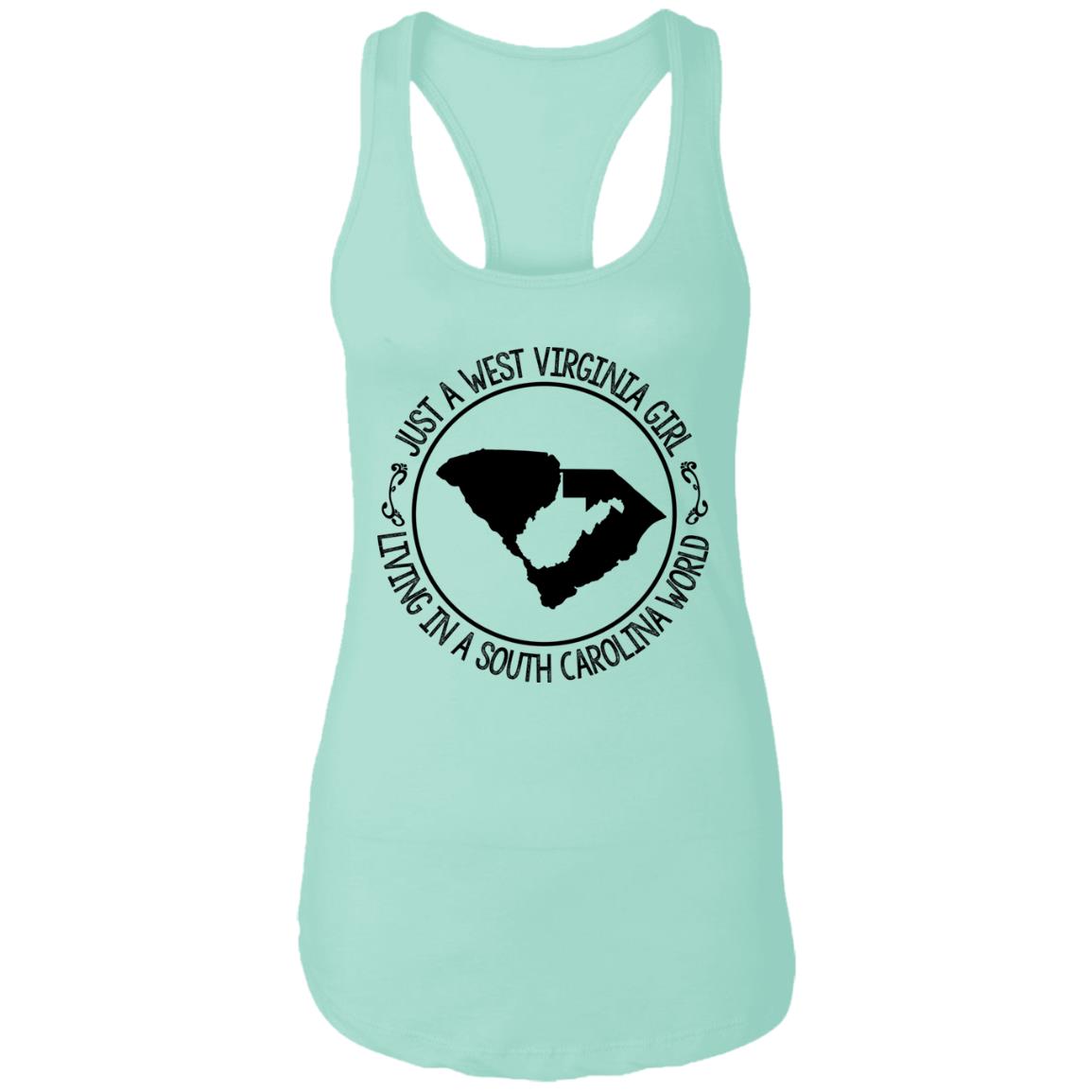 Just A West Virginia Girl Living In A South Carolina World Hoodie - Hoodie Teezalo