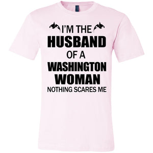 I'm The Husband Of A Washington Woman T-Shirt - T-shirt Teezalo
