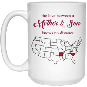 Arkansas South Carolina The Love Between Mother And Son Mug - Mug Teezalo