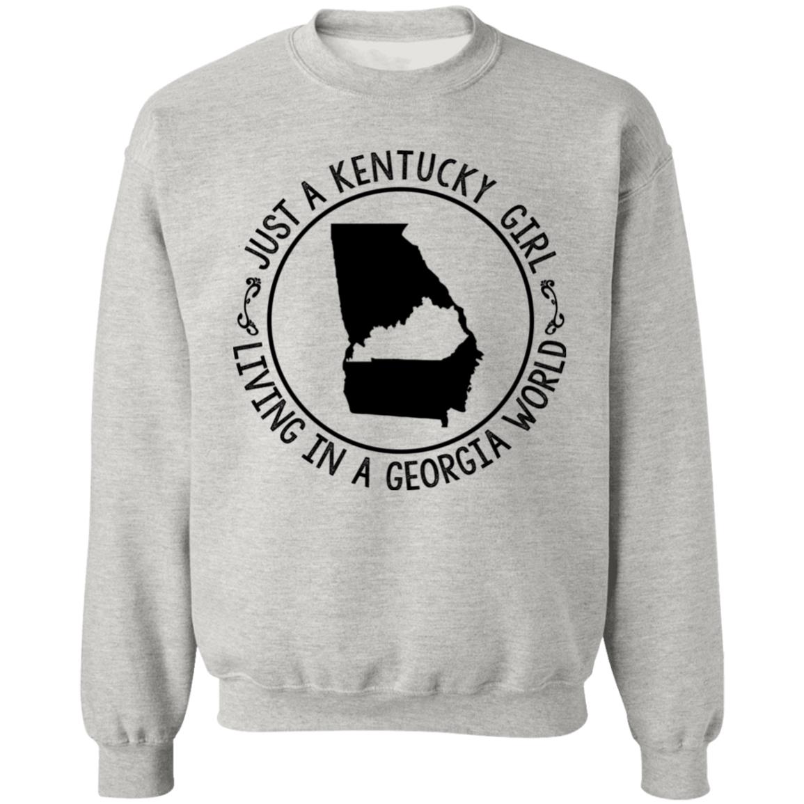 Kentucky Girl Living In Georgia World T-Shirt - T-shirt Teezalo