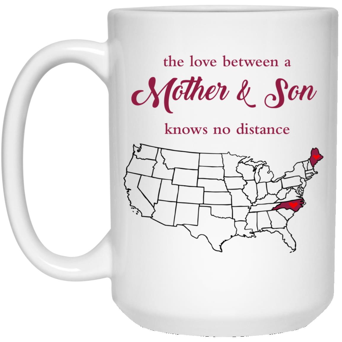 Maine North Carolina The Love Between Mother And Son Mug - Mug Teezalo