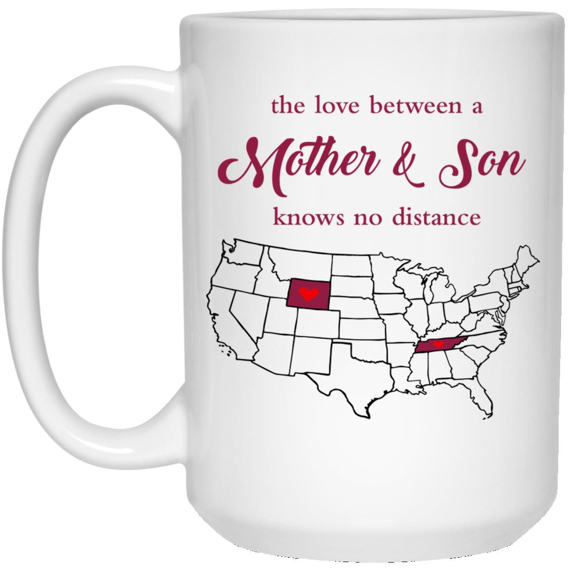Tennessee Wyoming The Love Between Mother And Son Mug - Mug Teezalo