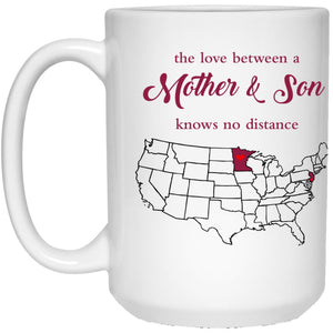 New Jersey Minnesota The Love Between Mother And Son Mug - Mug Teezalo