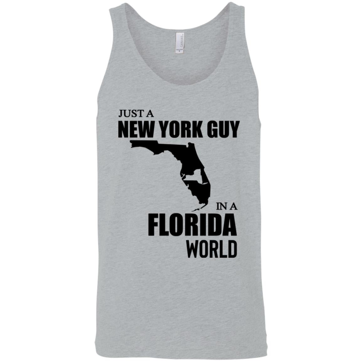 Just A New York Guy In A Florida World T-Shirt - T-shirt Teezalo