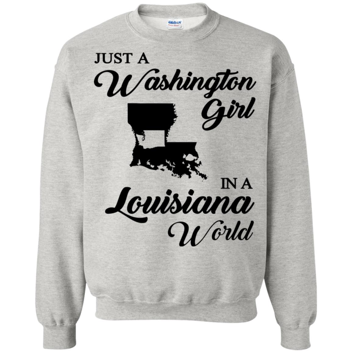 Just A Washington Girl In A Louisiana World T-Shirt - T-shirt Teezalo