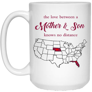 Florida Nebraska The Love Between Mother And Son Mug - Mug Teezalo