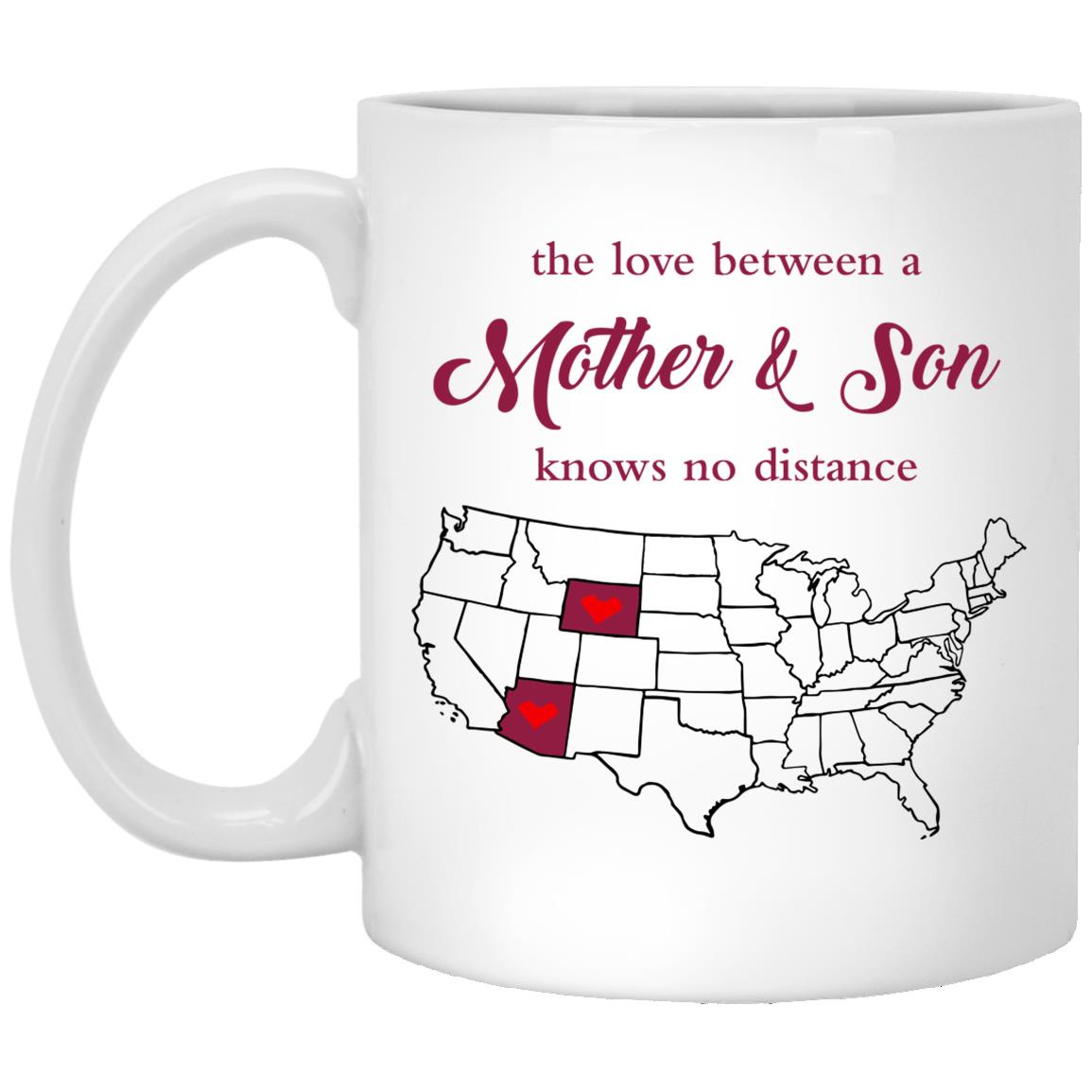 Wyoming Arizona The Love Between Mother And Son Mug - Mug Teezalo