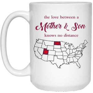 North Dakota Utah The Love Between Mother And Son Mug - Mug Teezalo