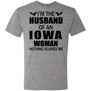 I'm The Husband Of An Iowa Woman Hoodie - Hoodie Teezalo