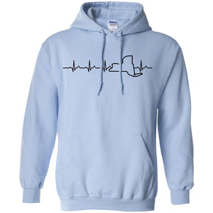 New York Heart Beat Hoodie - Hoodie Teezalo