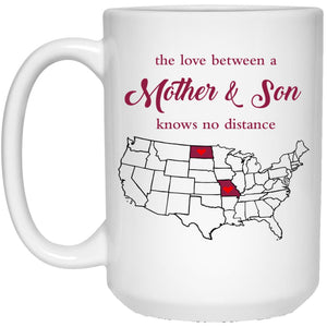 North Dakota Missouri The Love Between Mother And Son Mug - Mug Teezalo