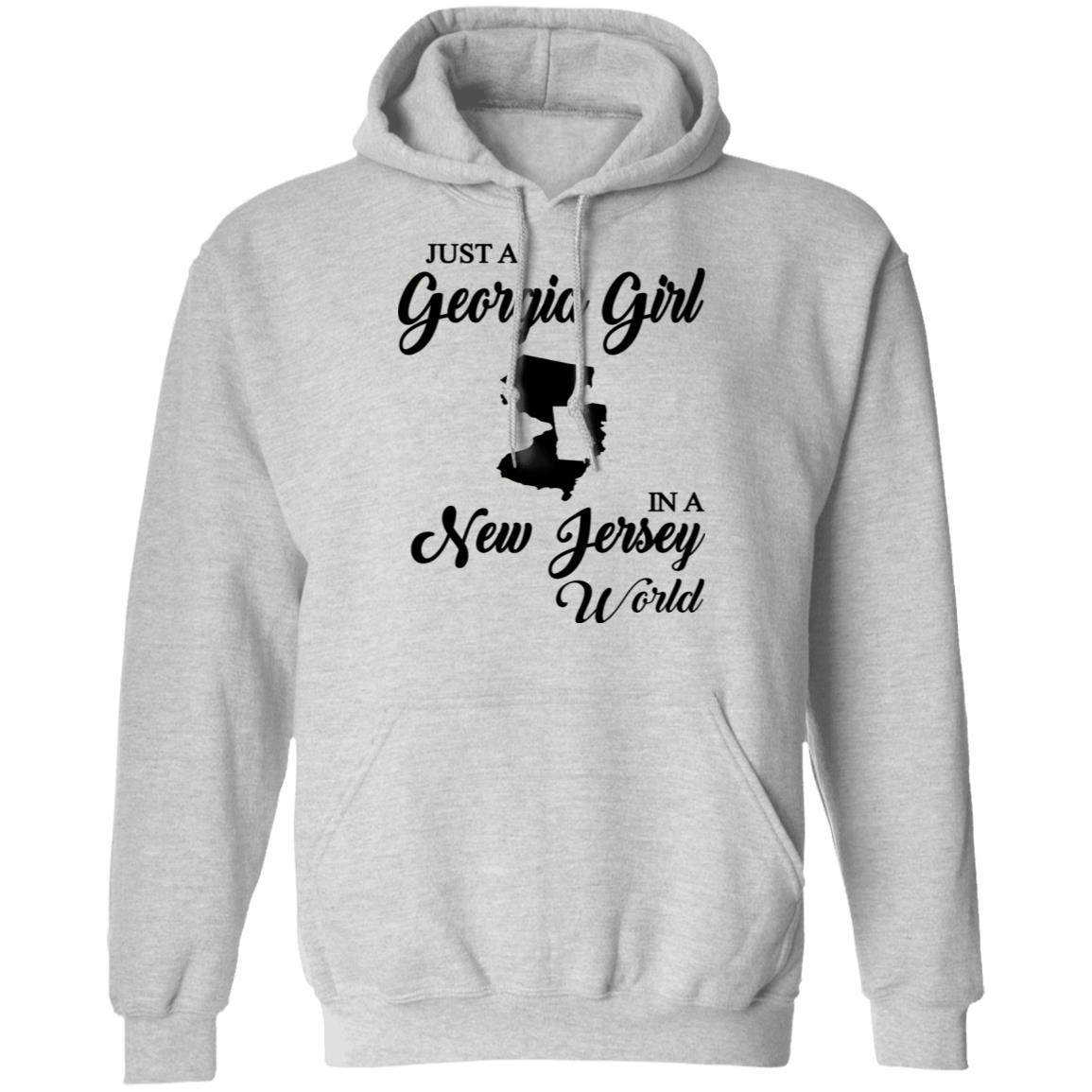 Just A Georgia Girl In A Jersey World T-Shirt - T-Shirt Teezalo