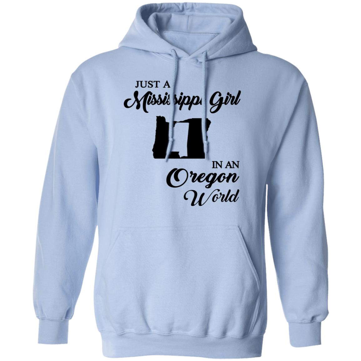Just A Mississippi Girl In An Oregon World T-Shirt - T-shirt Teezalo