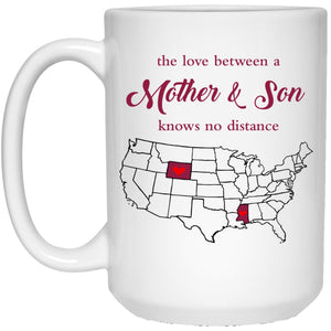 Wyoming Mississippi The Love Between Mother And Son Mug - Mug Teezalo
