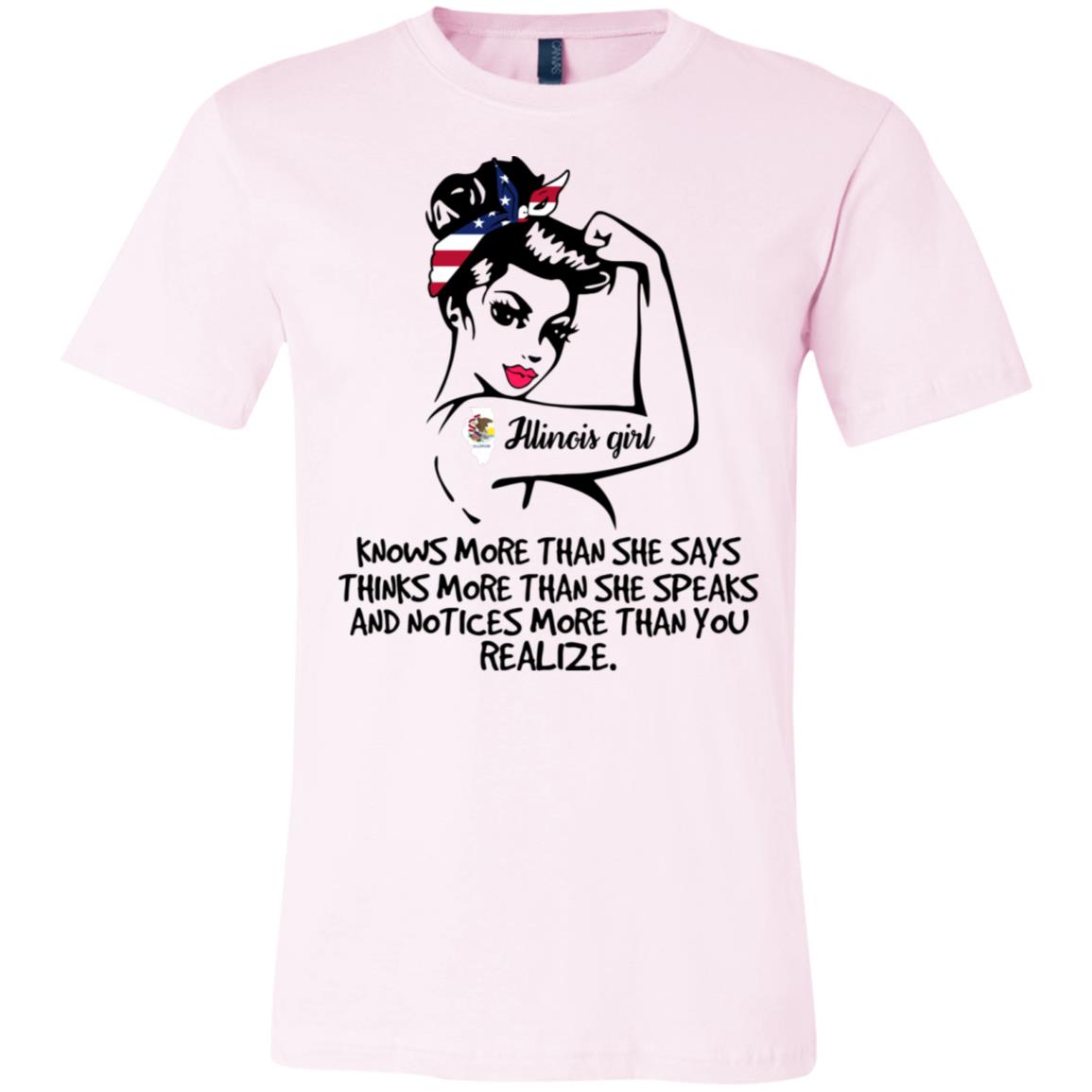 Illinois Girl Knows More Than She Says Hoodie - Hoodie Teezalo