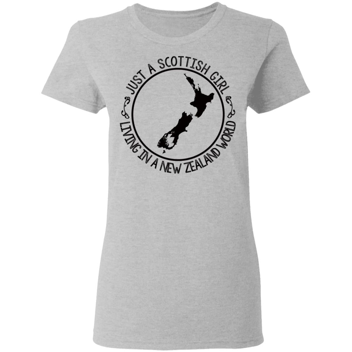 Scottish Girl Living In New Zealand World T-shirt - T-shirt Teezalo