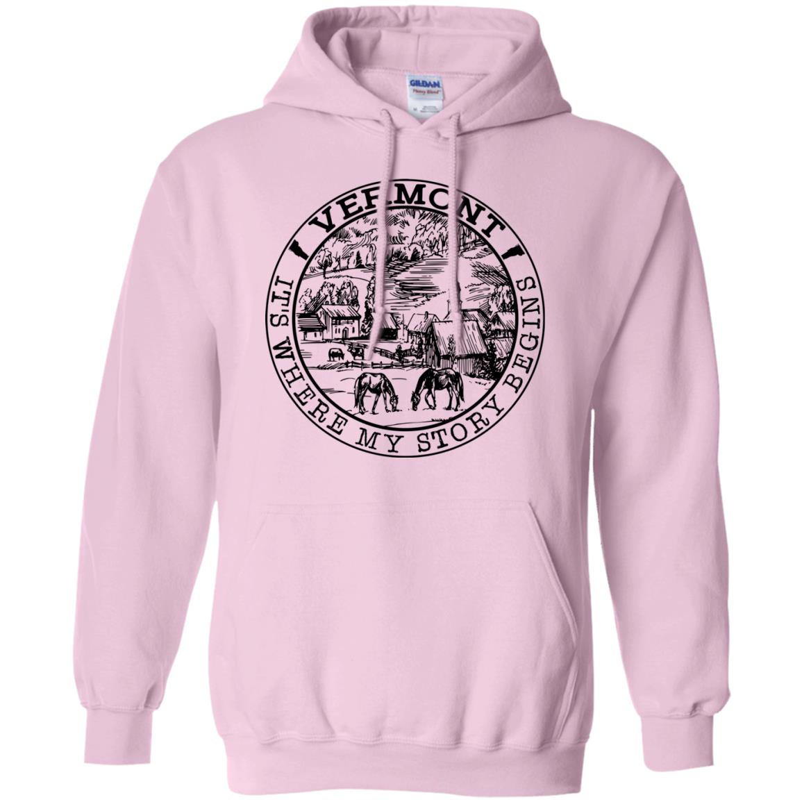 Vermont It's Where My Story Begins T-Shirt - T-shirt Teezalo