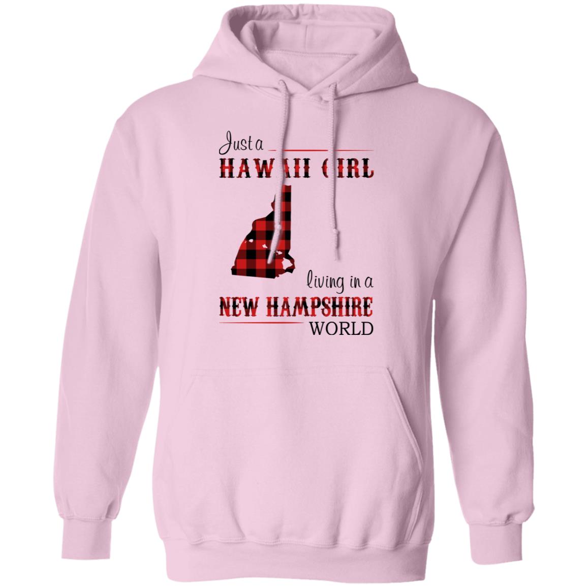 Just A Hawaii Girl Living In A New Hampshire World T-Shirt - T-shirt Teezalo