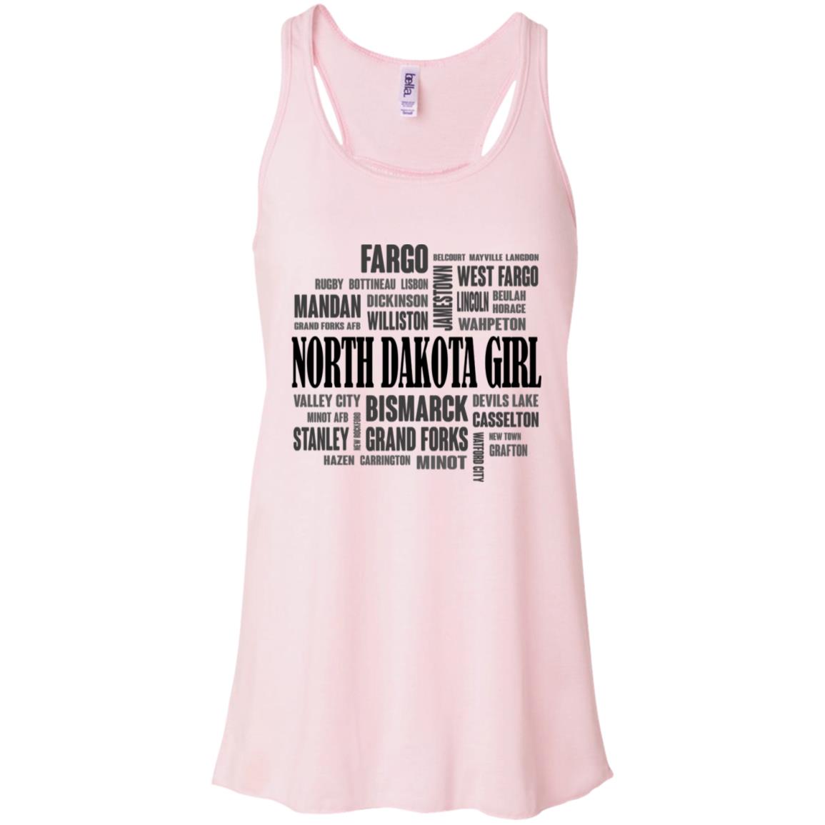 North Dakota Cities Map T Shirt - T-shirt Teezalo