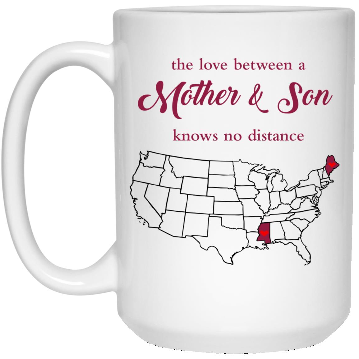 Maine Mississippi The Love Between Mother And Son Mug - Mug Teezalo