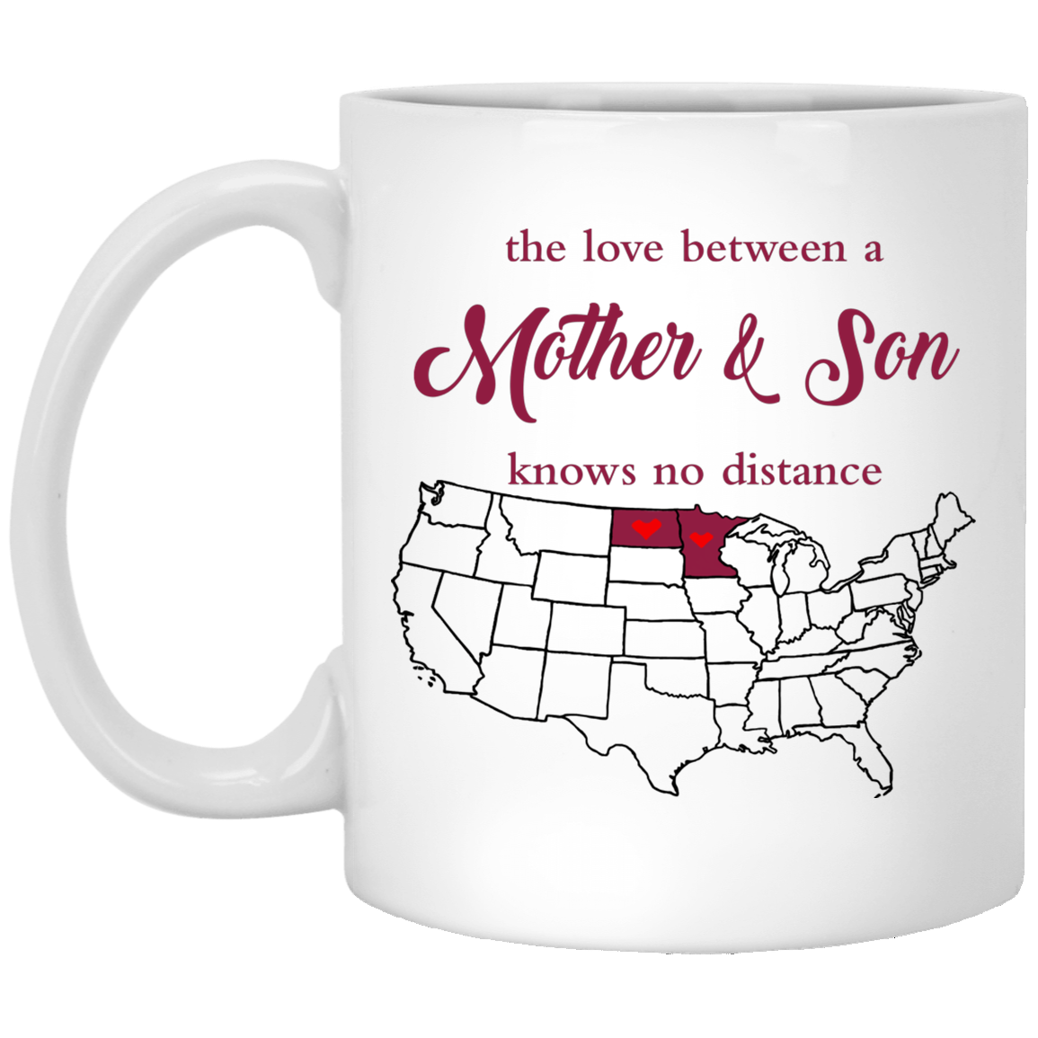 North Dakota Minnesota Mother And Son Mug - Mug Teezalo