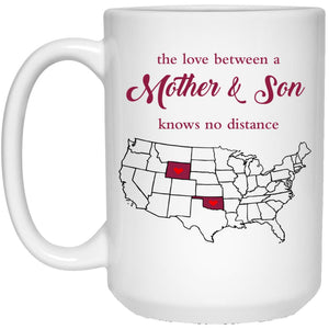 Oklahoma Wyoming The Love Between Mother And Son Mug - Mug Teezalo