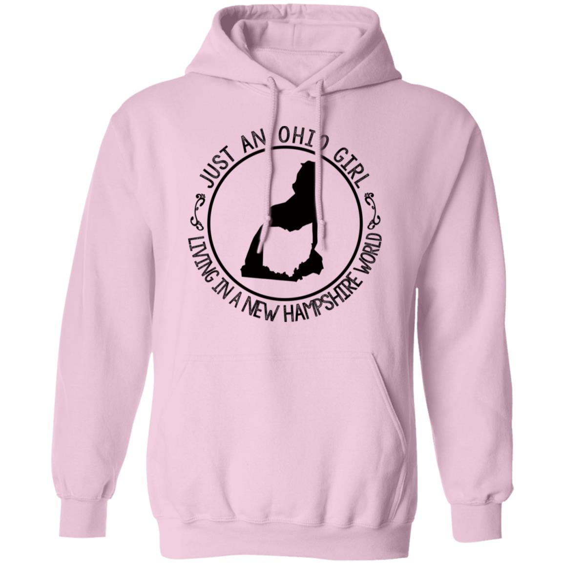 Ohio Girl In New Hampshire World Hoodie - T-shirt Teezalo