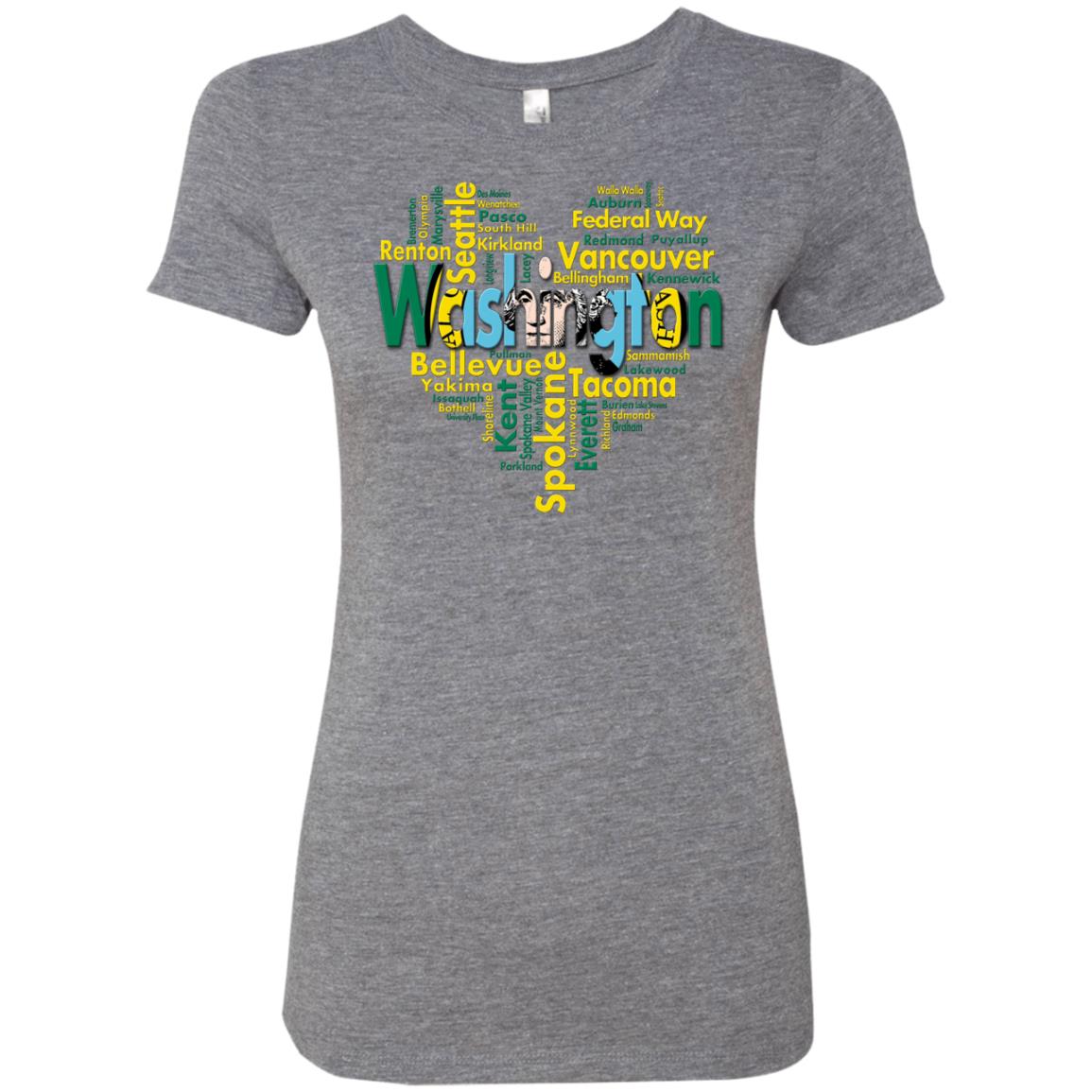 Washington City Heart T-Shirt - T-shirt Teezalo