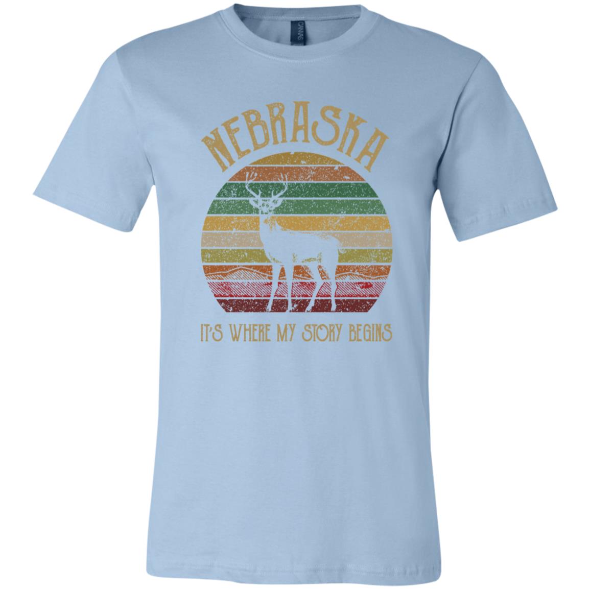 Nebraska Where My Story Begins T-Shirt - T-shirt Teezalo