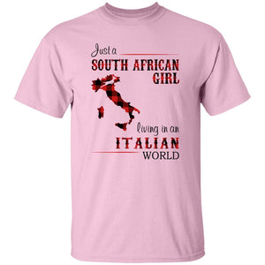 South African Girl Living In Italian World T-Shirt - T-shirt Teezalo