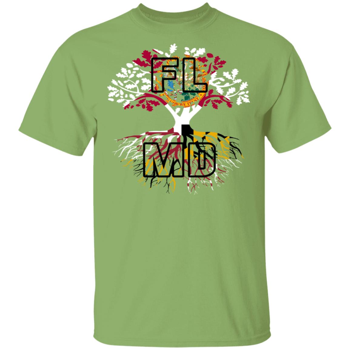 Live In Florida With Maryland Roots T-Shirt - T-shirt Teezalo