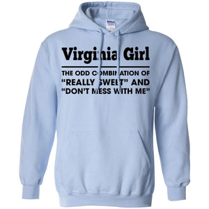 Virginia Girl The Odd Combination Of Really Sweet T-Shirt - T-shirt Teezalo