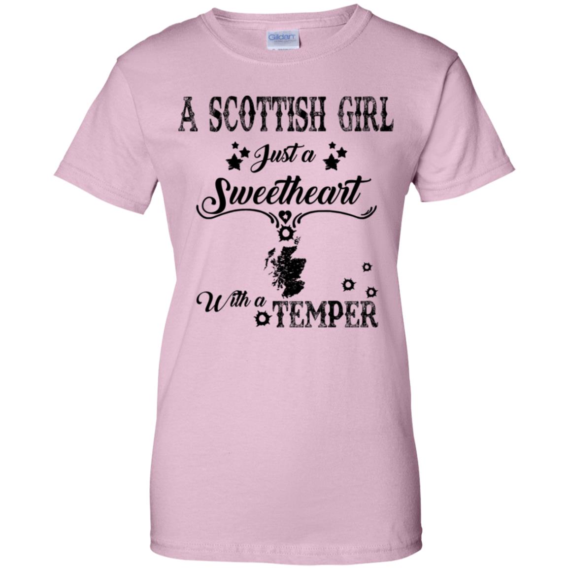 Scottish Girl Just A Sweetheart With A Temper T-Shirt - T-shirt Teezalo