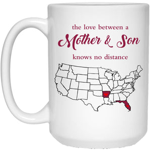 Arkansas Florida The Love Between Mother And Son Mug - Mug Teezalo