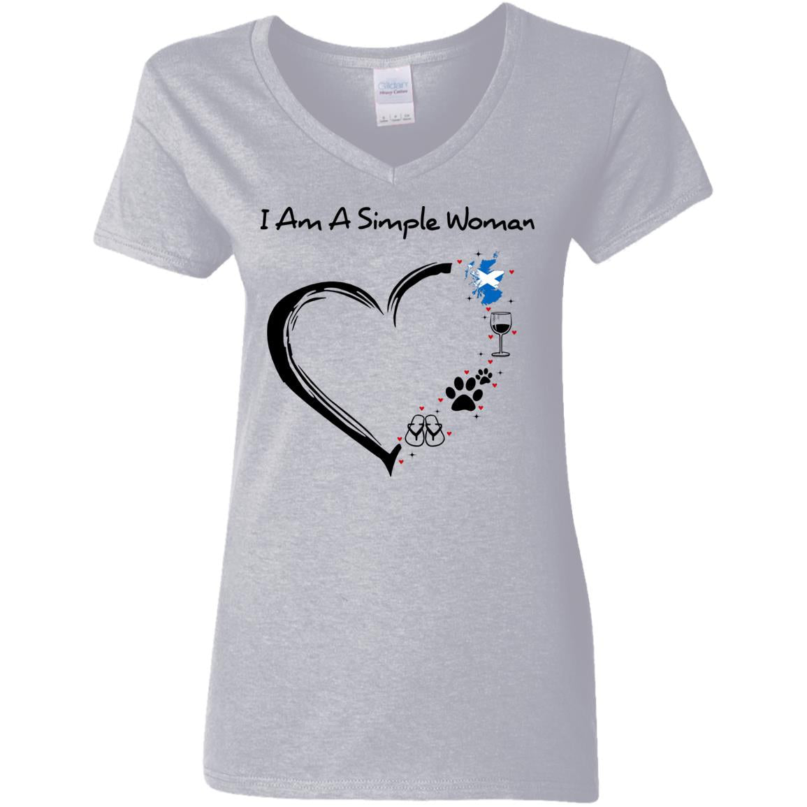 Scotland I Am A Simple Woman Hoodie - Hoodie Teezalo