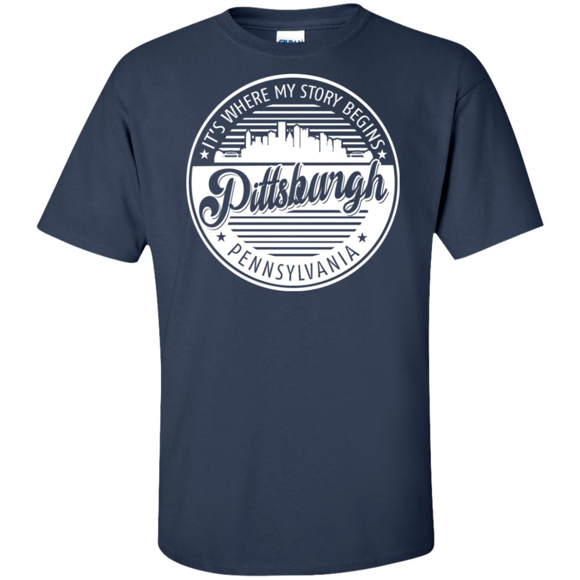 Pittsburgh It's Where My Story Begins T-Shirt - T-shirt Teezalo