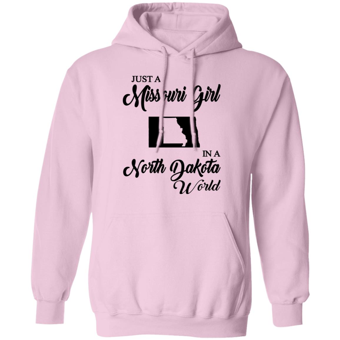 Just A Missouri Girl In A North Dakota World T-Shirt - T-shirt Teezalo