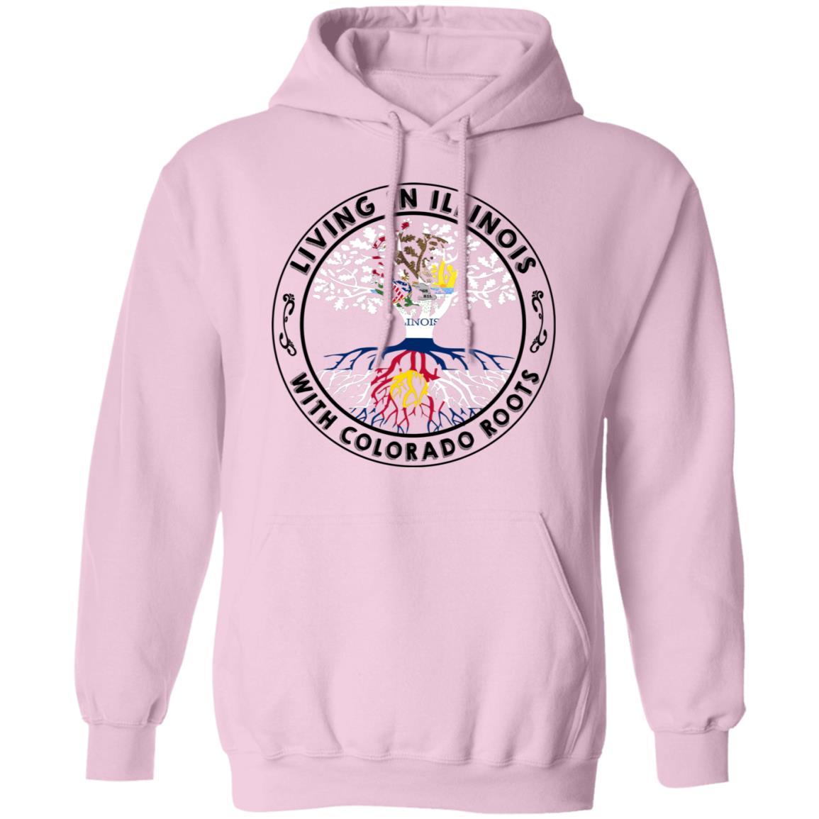 Living In Illinois With Colorado Roots Hoodie - Hoodie Teezalo