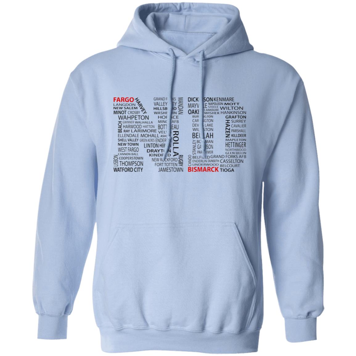 North Dakota Cities T Shirt - T-shirt Teezalo