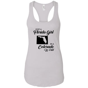 Just A Florida Girl In A Colorado World T-Shirt - T-Shirt Teezalo