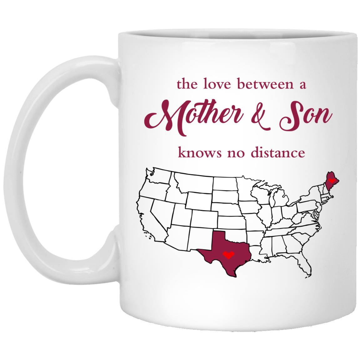 Maine Texas The Love Between Mother And Son Mug - Mug Teezalo