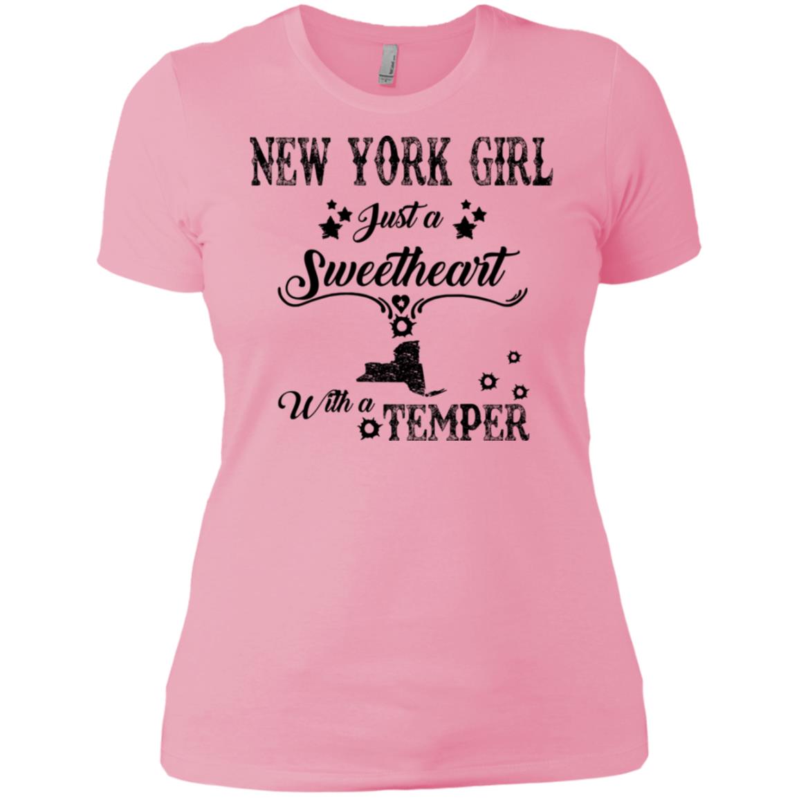 New York Girl Just Sweetheart With A Temper T-Shirt - T-shirt Teezalo