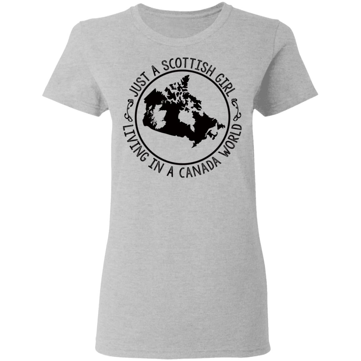 Scottish Girl Living In Canada World Hoodie - Hoodie Teezalo
