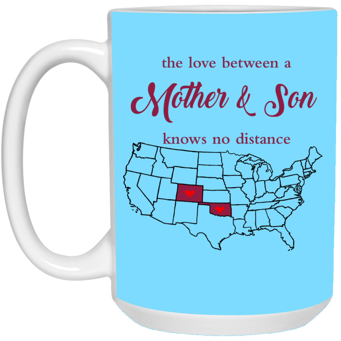 Oklahoma Colorado The Love Mom And Son Mug - Mug Teezalo