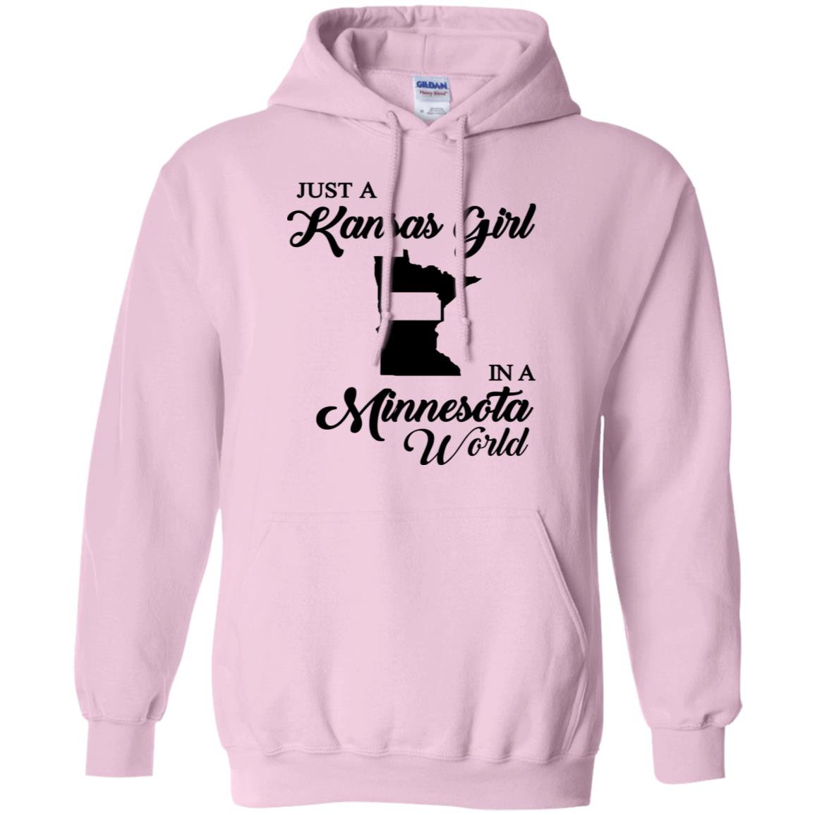 Just A Kansas Girl In A Minesota World T- Shirt - T-shirt Teezalo