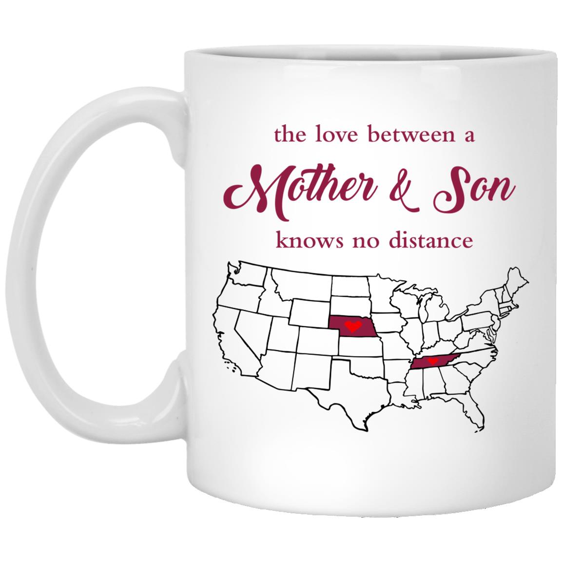 Tennessee Nebraska The Love Between Mother And Son Mug - Mug Teezalo