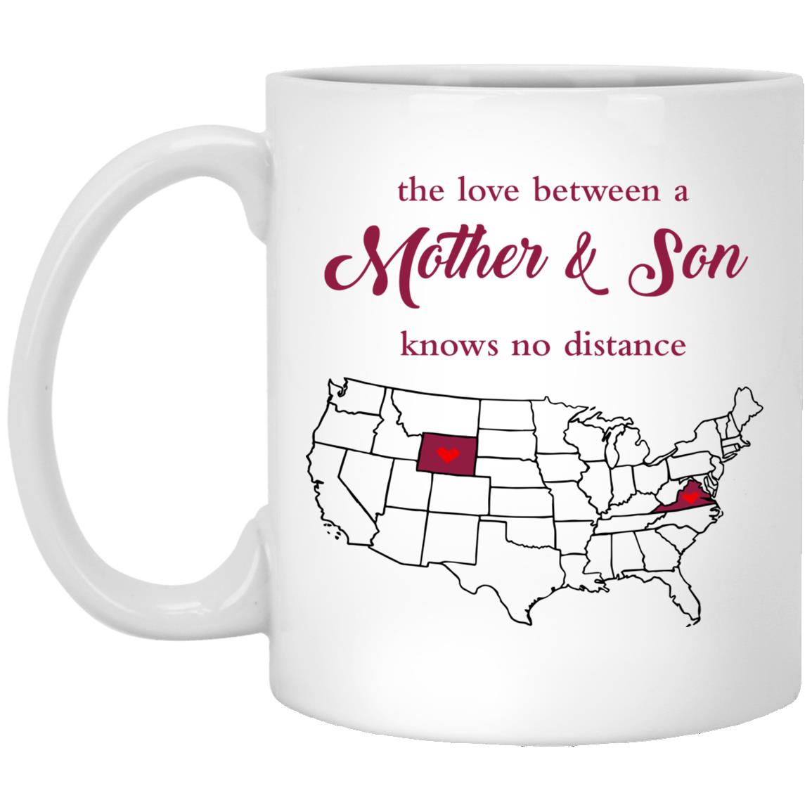 Virginia Wyoming The Love Between Mother And Son Mug - Mug Teezalo