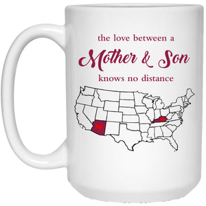 Arizona Kentucky The Love Between Mother And Son Mug - Mug Teezalo