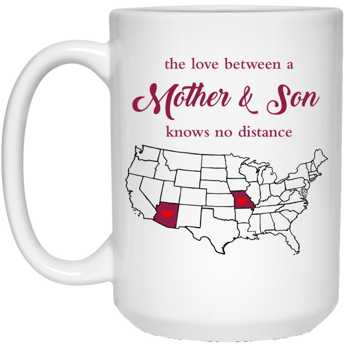 Arizona Missouri The Love Between Mother And Son Mug - Mug Teezalo